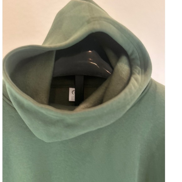 Zyia Active Green Funnel Neck Pocket Hoodie Womens Size M Cotton Polyester Blend - Picture 3 of 8